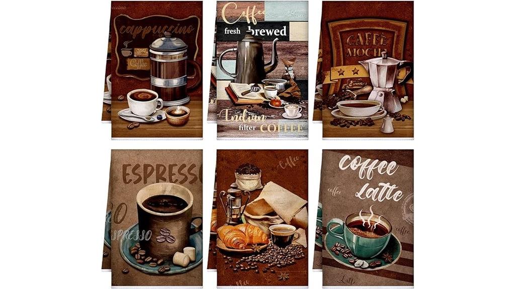 six piece kitchen towel set