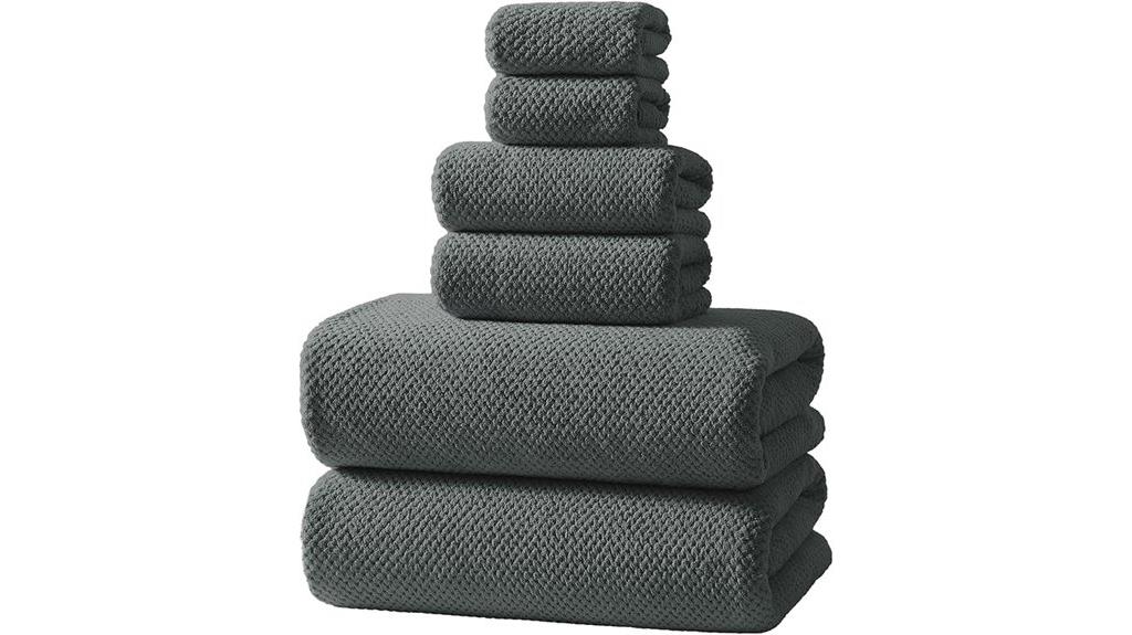 six piece towel set