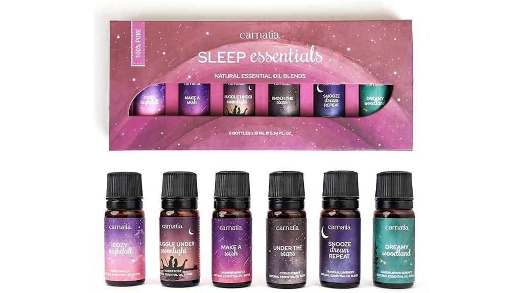 sleep inducing essential oil set