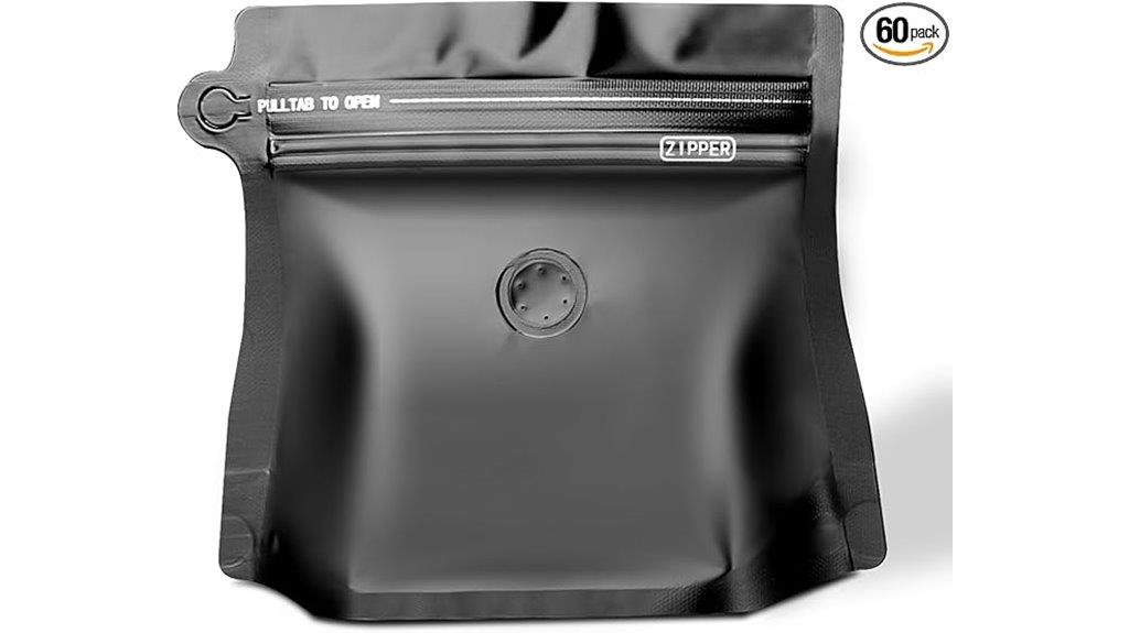 small black coffee bags