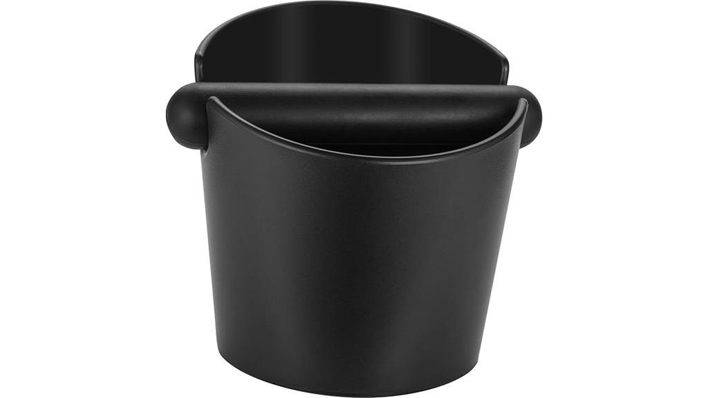 small espresso coffee grounds container