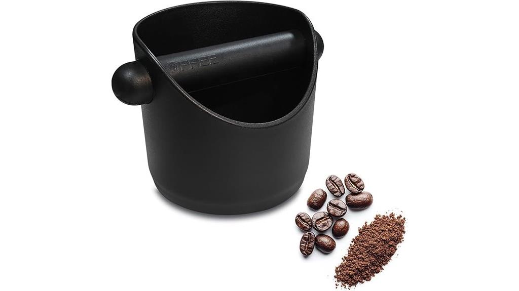 small sturdy espresso knock box