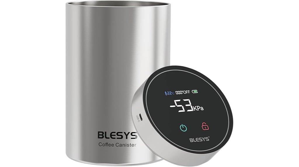 smart vacuum coffee canister