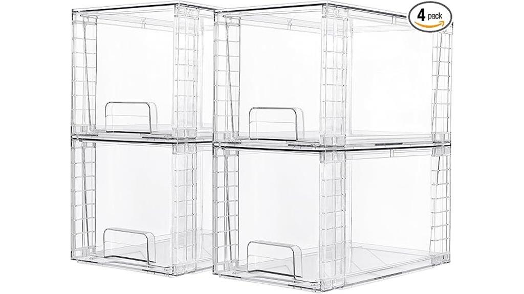 stackable storage drawers pack