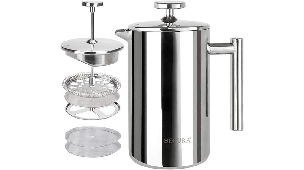 stainless steel 17oz french press