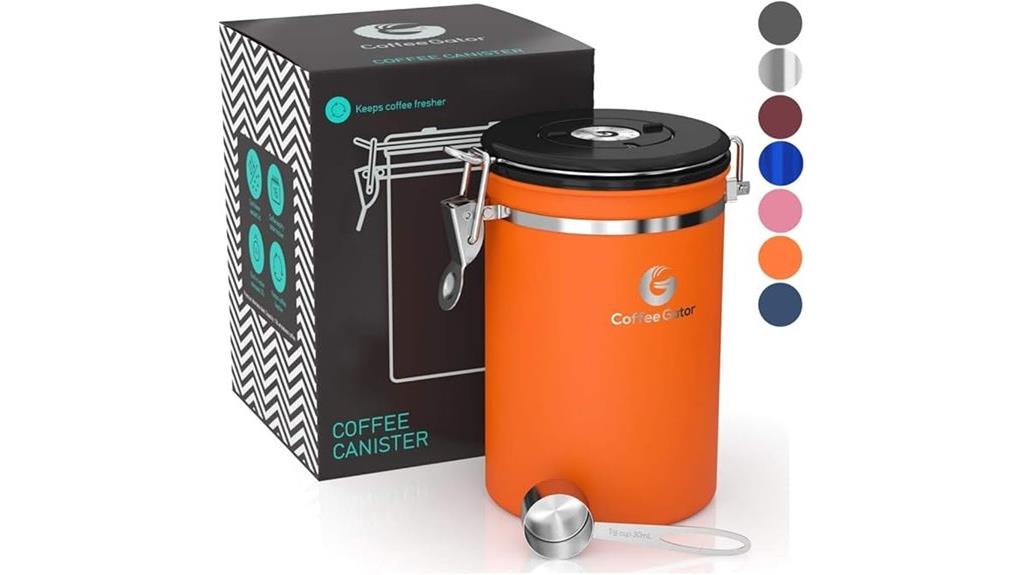 stainless steel coffee storage