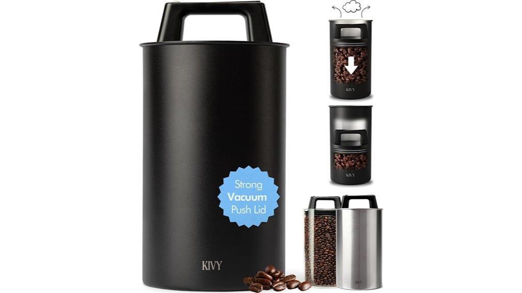 stainless steel coffee storage
