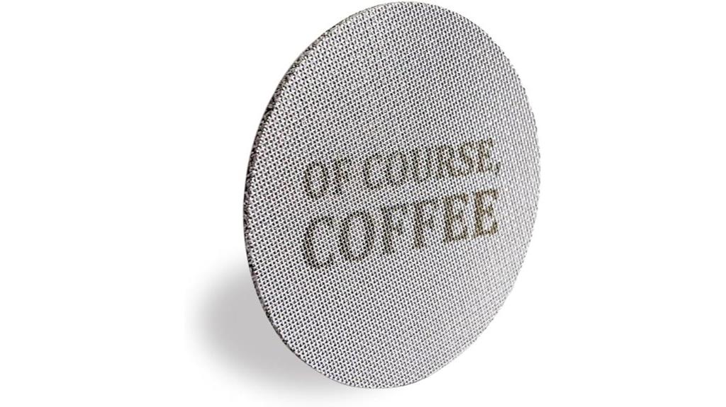 stainless steel espresso screen