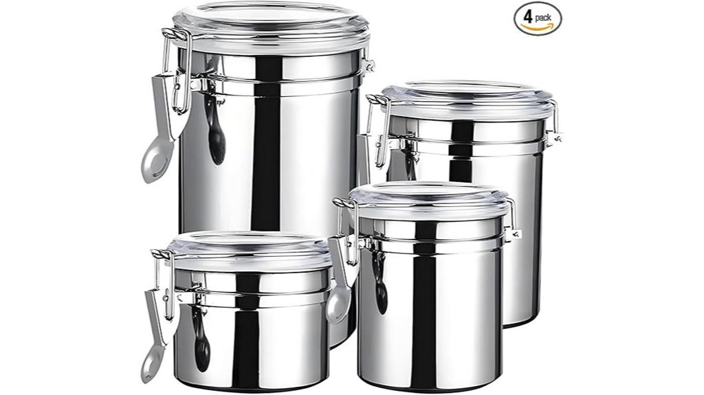 stainless steel food canisters