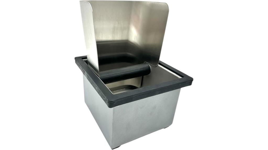 stainless steel knock box