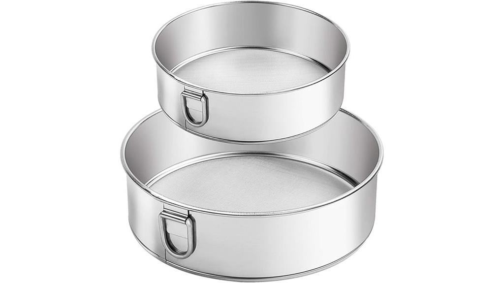 stainless steel sieve set