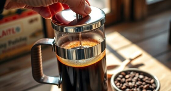 starting french press brewing