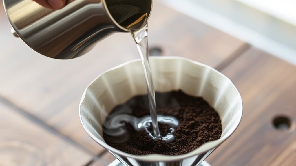 steady pour flavorful coffee