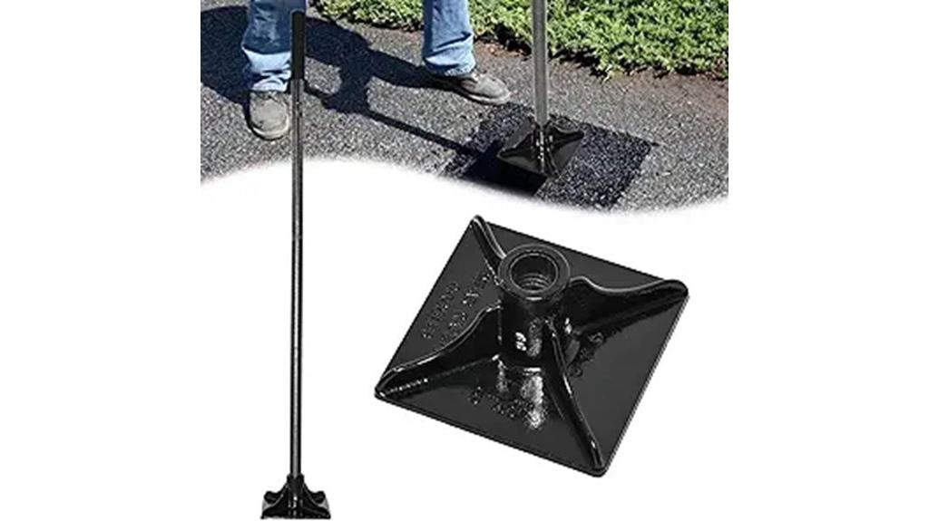 steel tamper with handle