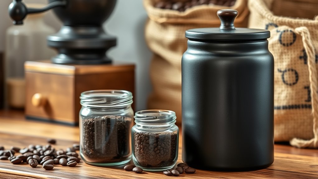 store beans airtight grind fresh