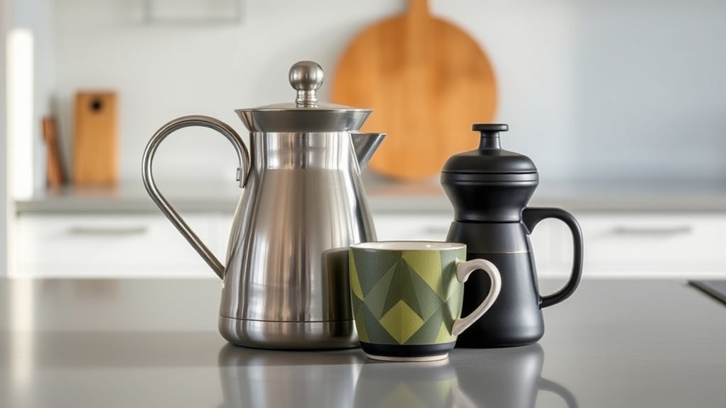 stylish compact coffee equipment