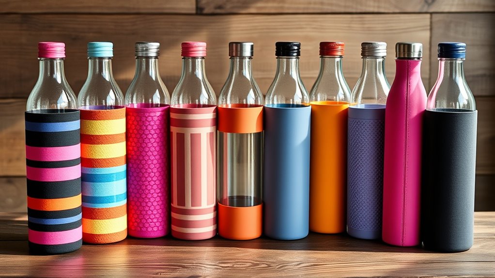 stylish functional glass bottles