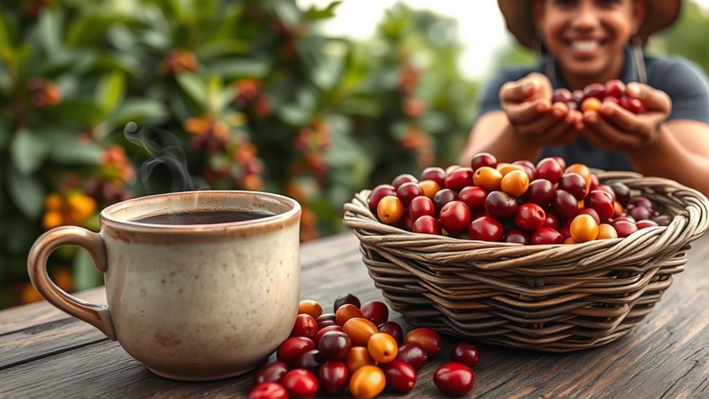 support fair trade coffee