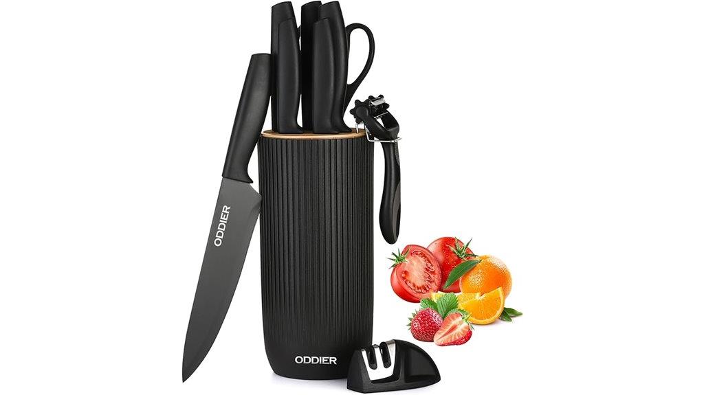 ten knife set with block
