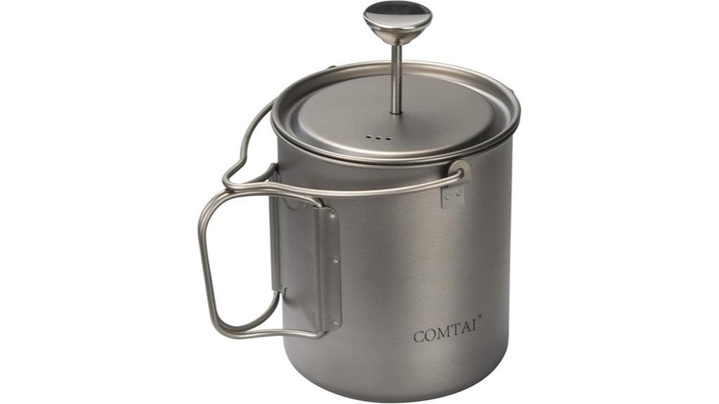 titanium camping coffee maker