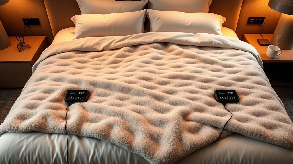 top dual control king blankets