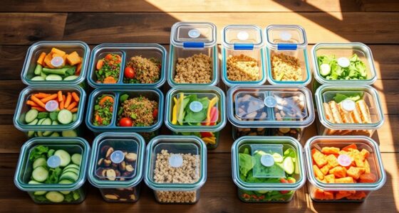 top glass meal storage