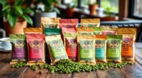 top green coffee samplers