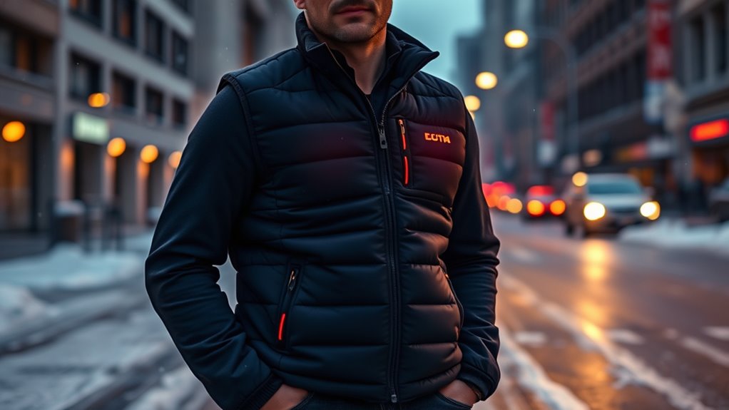 top men s heated winter vests