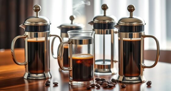 top metal filter french presses