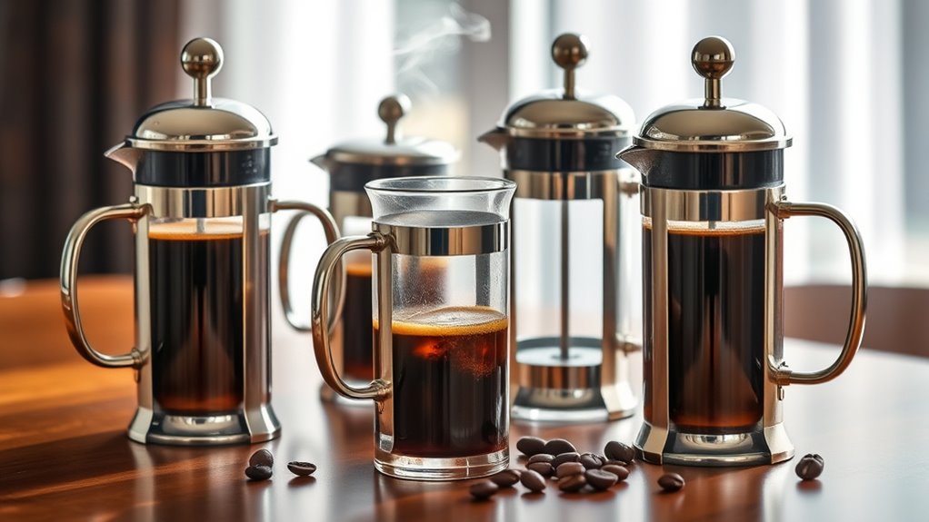 top metal filter french presses