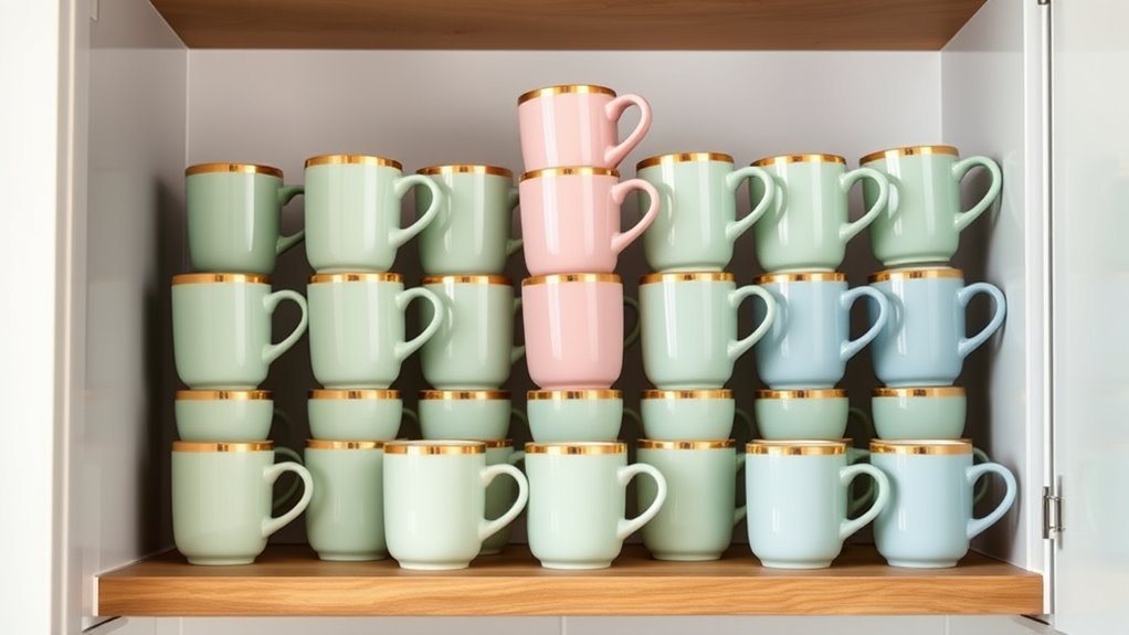 top space saving latte cups