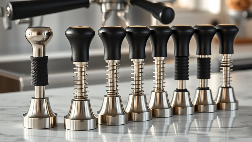 top spring loaded tampers