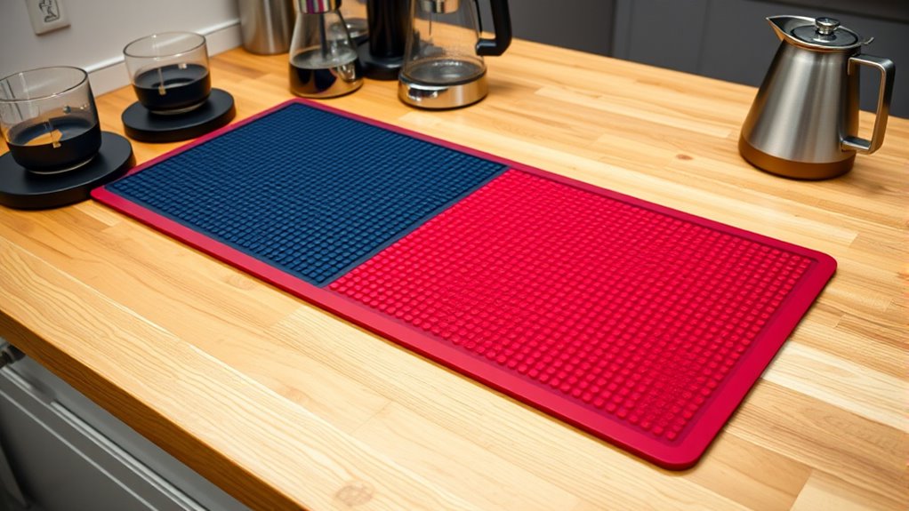 top thick silicone tamper mats