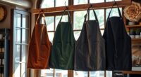 top waxed canvas barista aprons