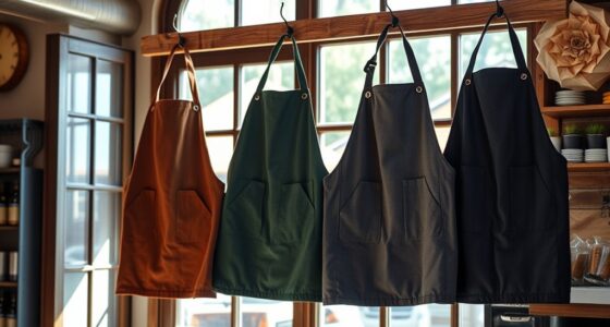 top waxed canvas barista aprons