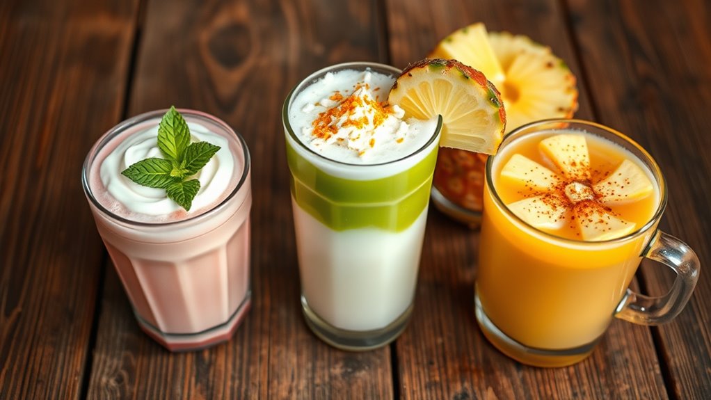tropical fruit infused coffee drinks