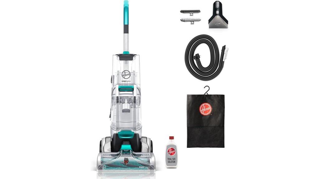turquoise hoover smartwash carpet cleaner
