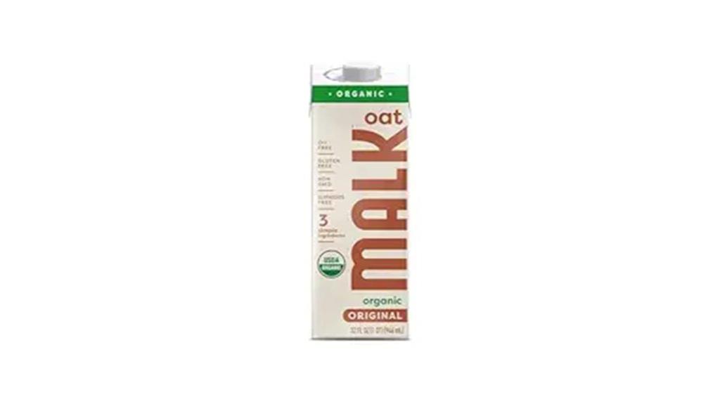 unsweetened organic oat milk