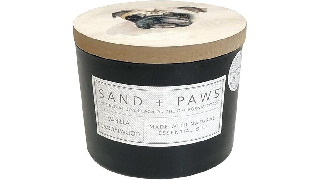 vanilla sandalwood candle