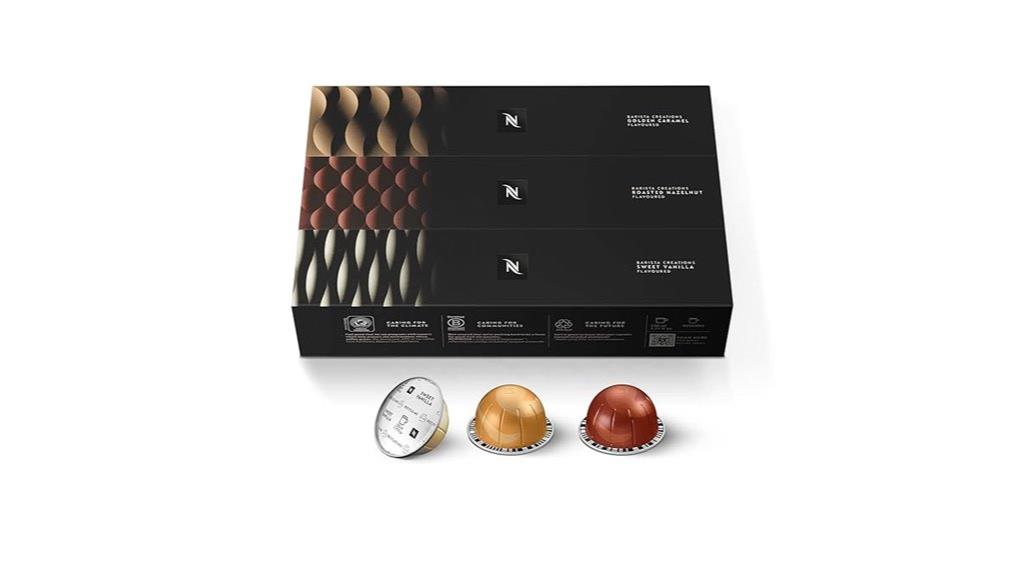 vertuo barista flavored capsules