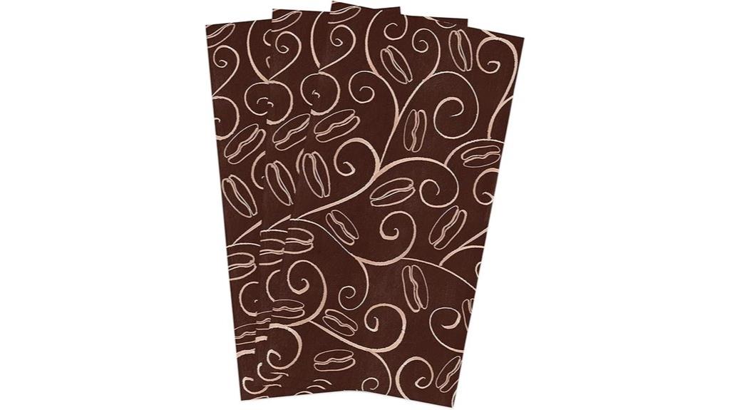 vintage coffee themed kitchen towels