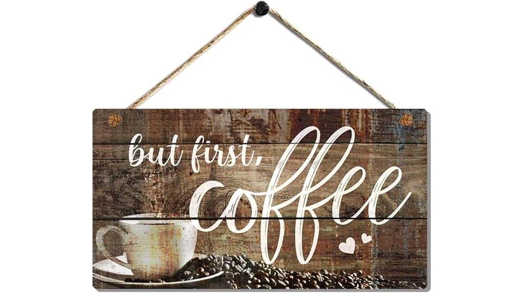 vintage coffee wall plaque