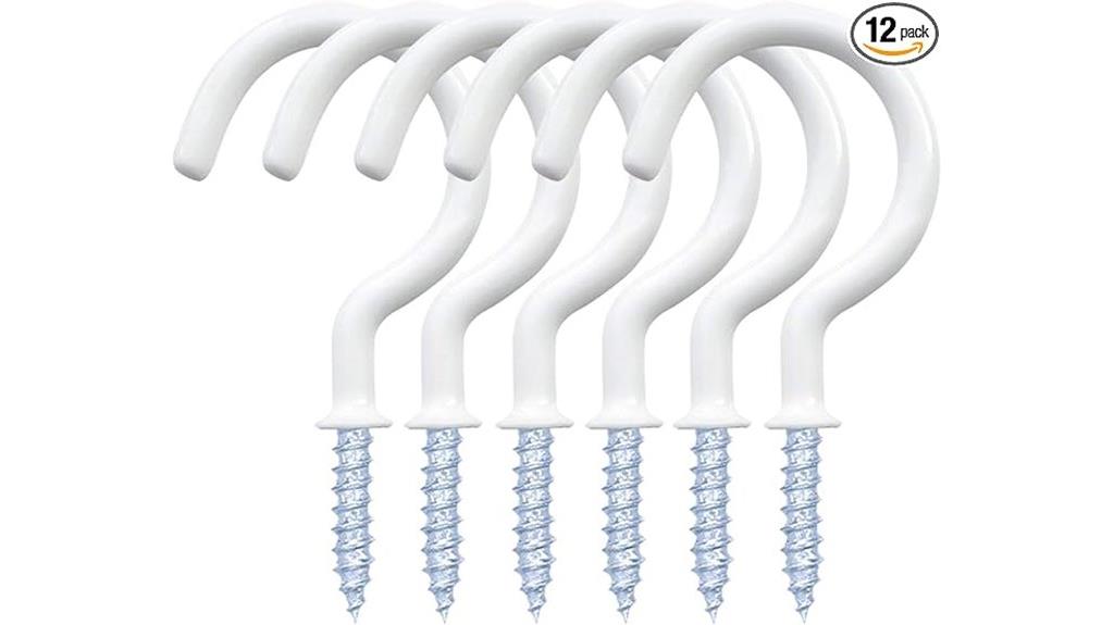 vinyl coated ceiling hook set