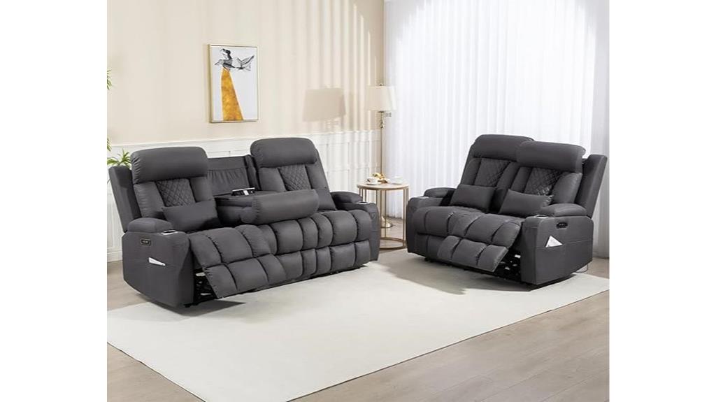 wall hugging reclining sofa