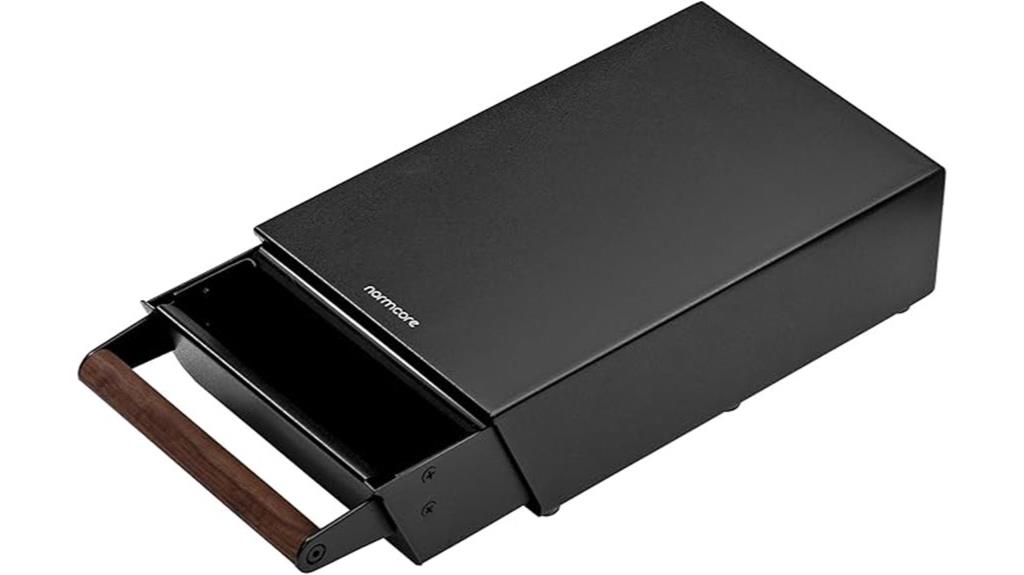 walnut wood knock box