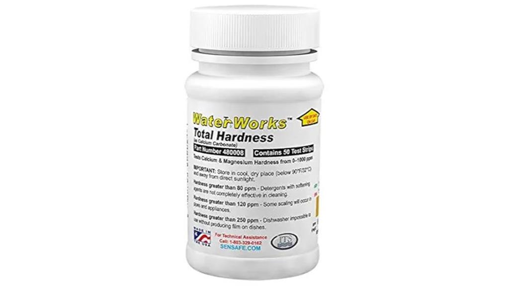 water hardness testing strips