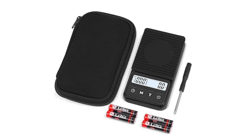 waterproof coffee scale with timer