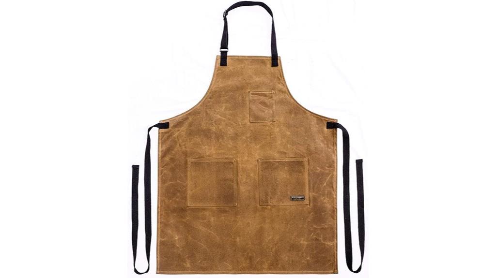 waxed canvas utility apron