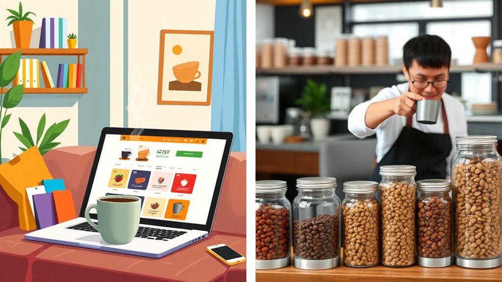 wide coffee selection options