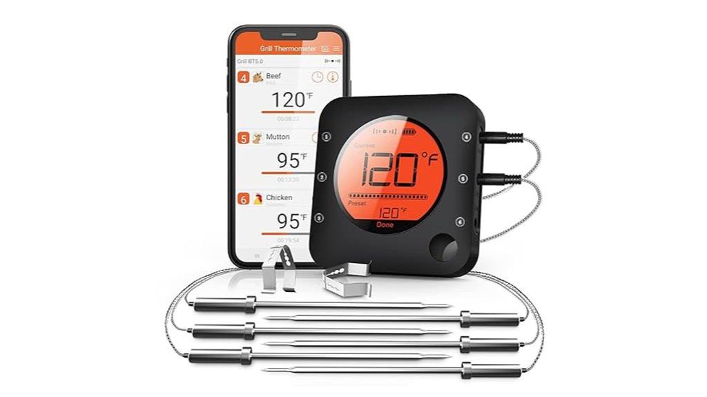 wireless bluetooth meat thermometer